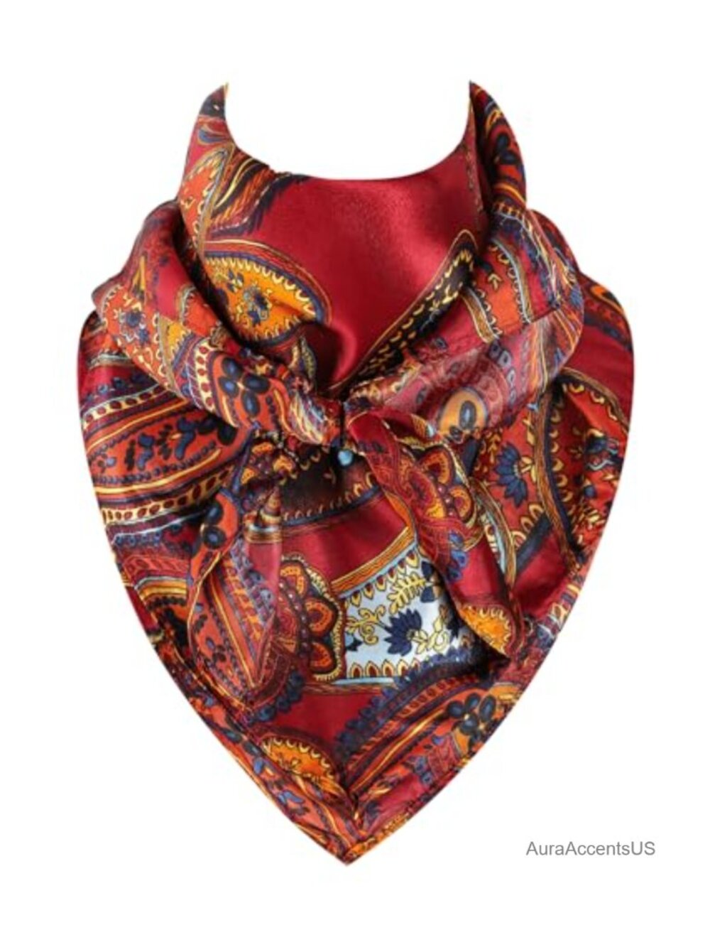 35 Inch Silk Feel Western Wild Rag Scarf Cowgirl Neckerchief